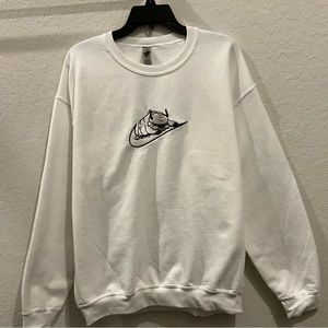 Appa Swoosh White Sweatshirt